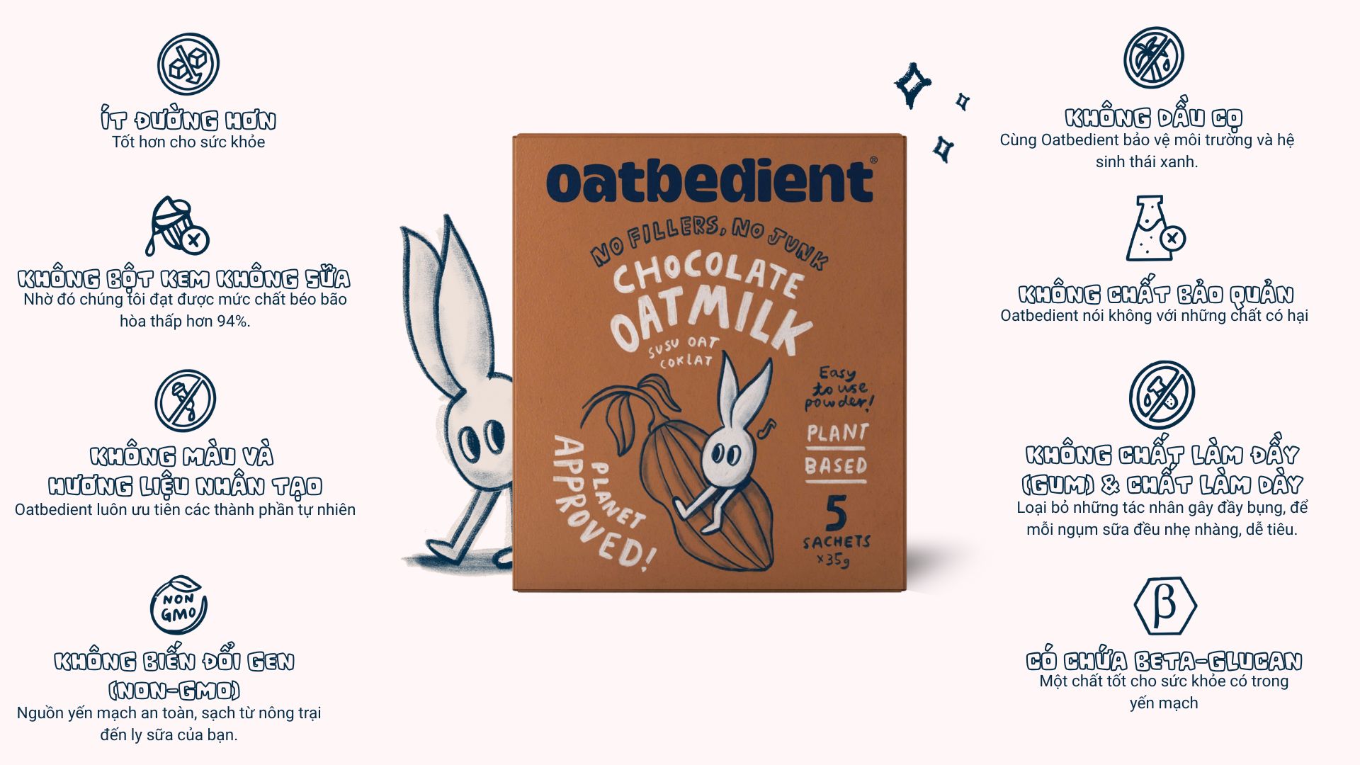 Sữa yến mạch Oatbedient vị sô cô la